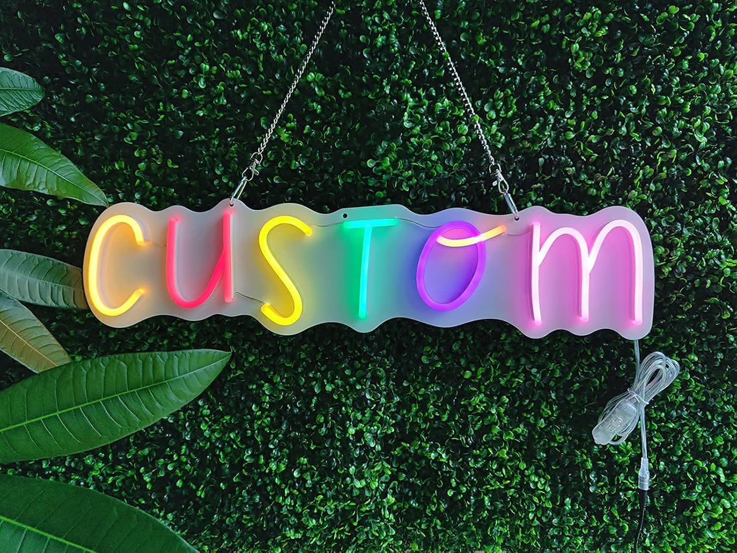 Custom Neon Signs, Handmade Customizable LED Neon Sign Personalized for Weddings, Name Gifts, Business Logos, Bars, Parties, and Bedroom Wall Decor (15")