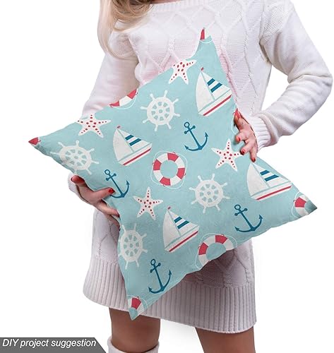 Vista 155 de Ambesonne - Tela multicolor con estampado digital por yarda Aqua Multicolor