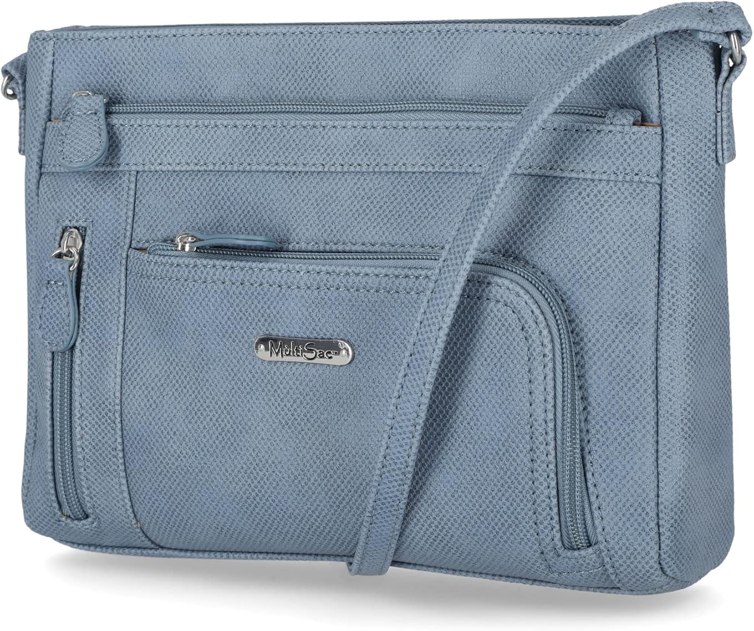 MultiSac Summerville East West Crossbody Bag, Denim (Savannah
