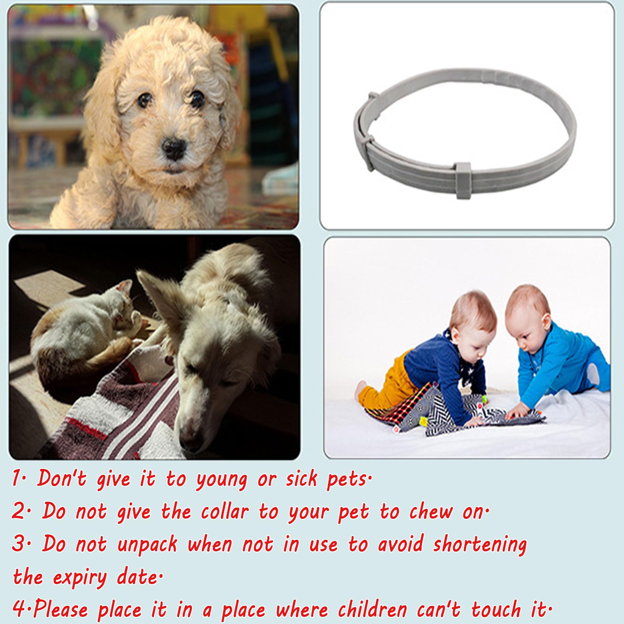 2 pcs Zeckenhalsband für Katzen,Wasserdicht Hund Flohhalsband,Zeckenschutz Katze,Zeckenhalsband für unde und Katzen,VerstellbareinheitsgrößE,für Aller Größen Und Rassen 62cm