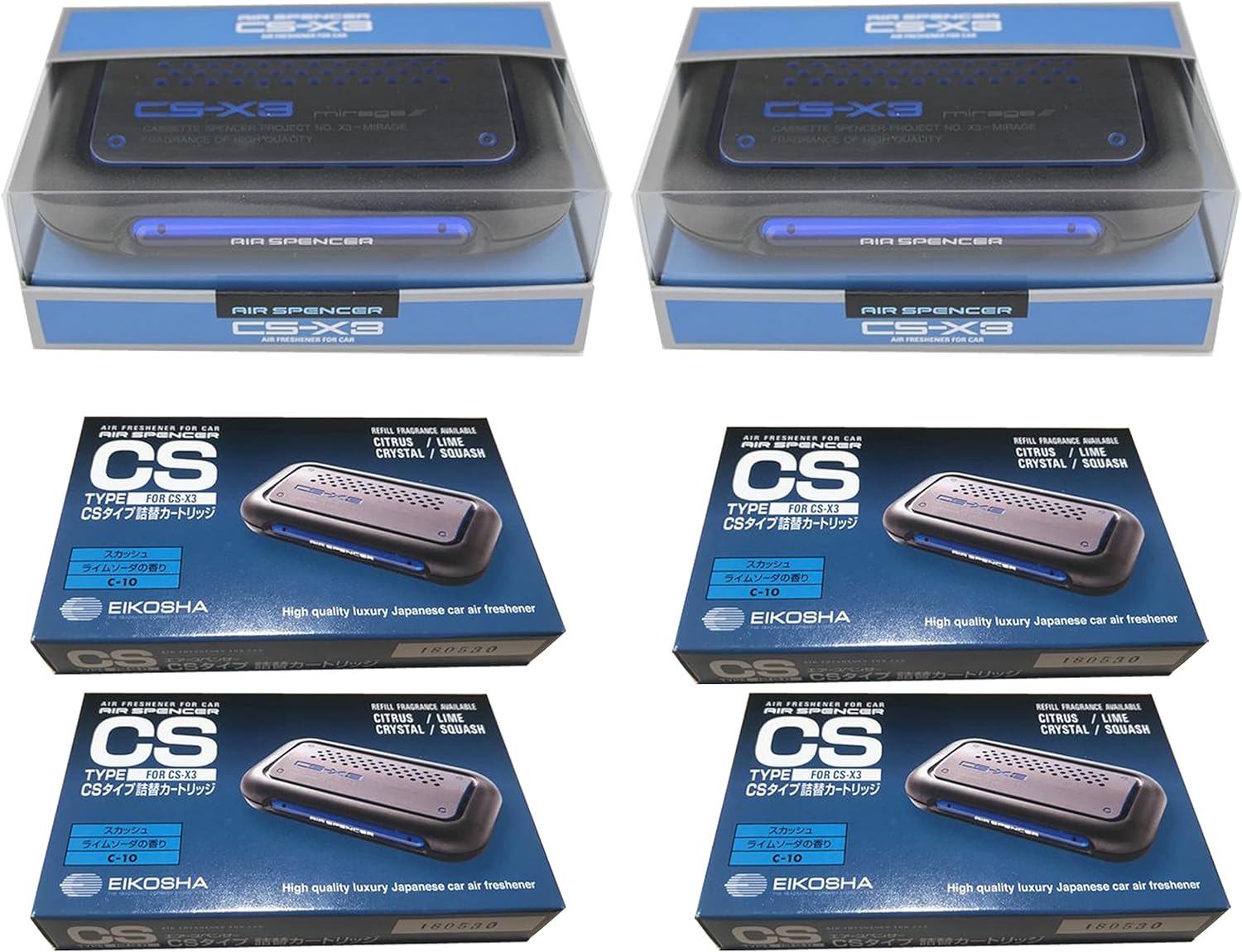 Air Spencer Pack of 5 CSX3 Squash Refill Cartridge Air Freshener