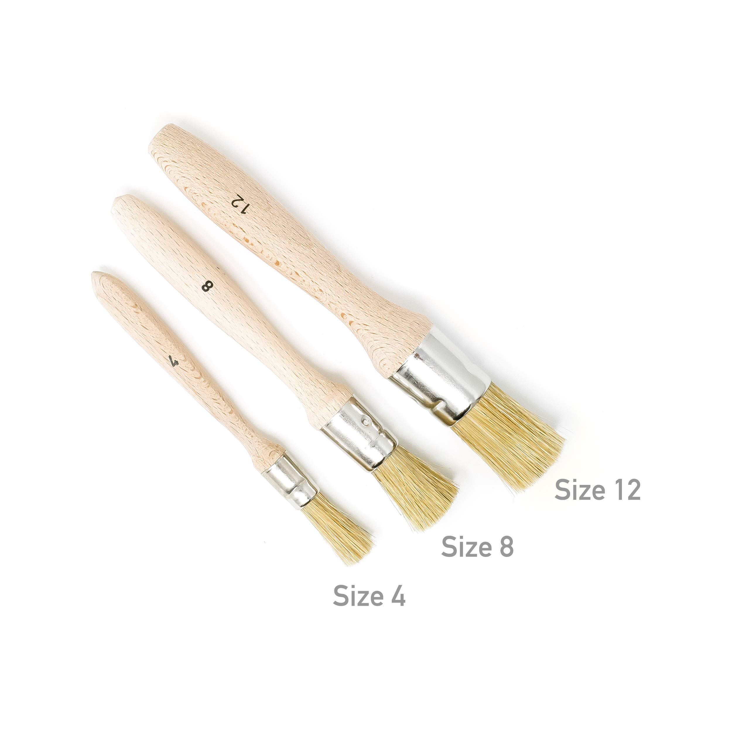 Natural Bristle Glue and Paint Brush by Cord (Size 12)