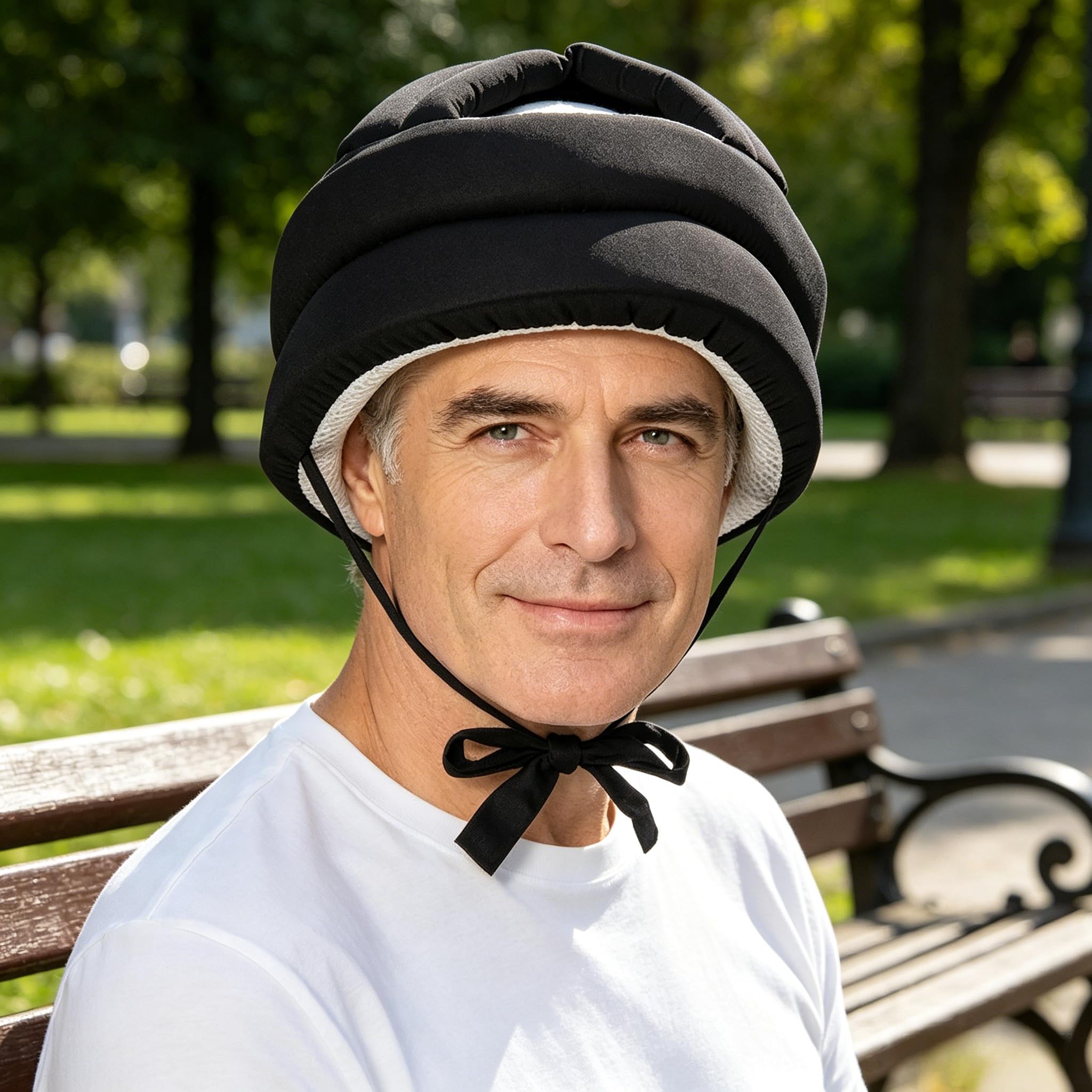 Gorro de seguridad para ancianos, protege la cabeza, gruesa, suave, protectora, para personas mayores, transpirable, suave