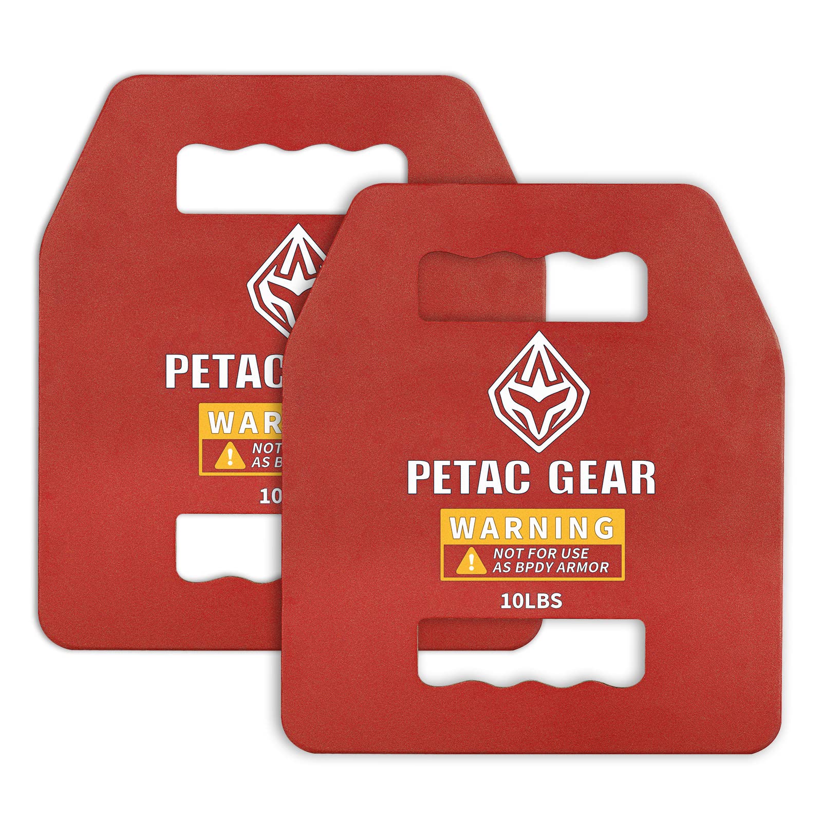 PETAC GEAR Weights Plates (10 Lbs x2) For Weighted Vest For Men Workout,Strength Training Vests Equipment Workout Gear