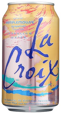 La Croix Sparkling Water, Grapefruit ,12 fl oz, Single can, Zero Calorie, Zero Sweetener