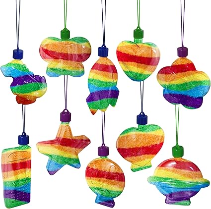 Buy ArtCreativity Sand Art Dinosaur Bottle Necklaces, Pack Of 12, Sand