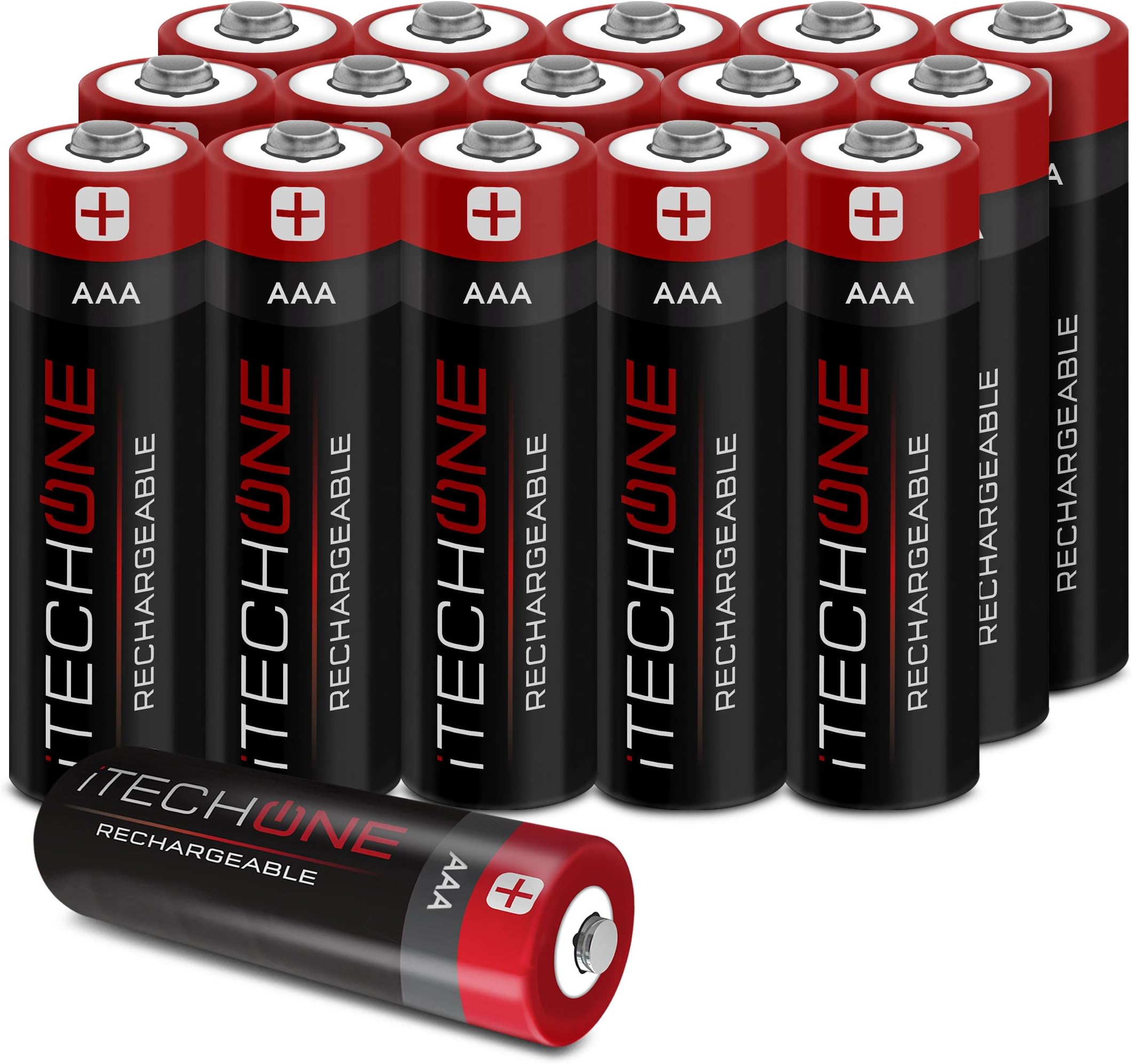 Rechargeable AAA Batteries (16-Counts) High Capacity Pre-Charged Battery 900mAh Ni-MH