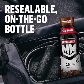 Muscle Milk Genuine Protein Shake,Chocolate,25g Protein,11.16 Fl Oz,Packaging May Vary,(Pack of 24)