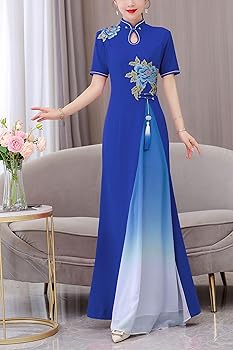 Amazon.com: DOVWOER Women's Hight Neck Cheongsam Chinese Style