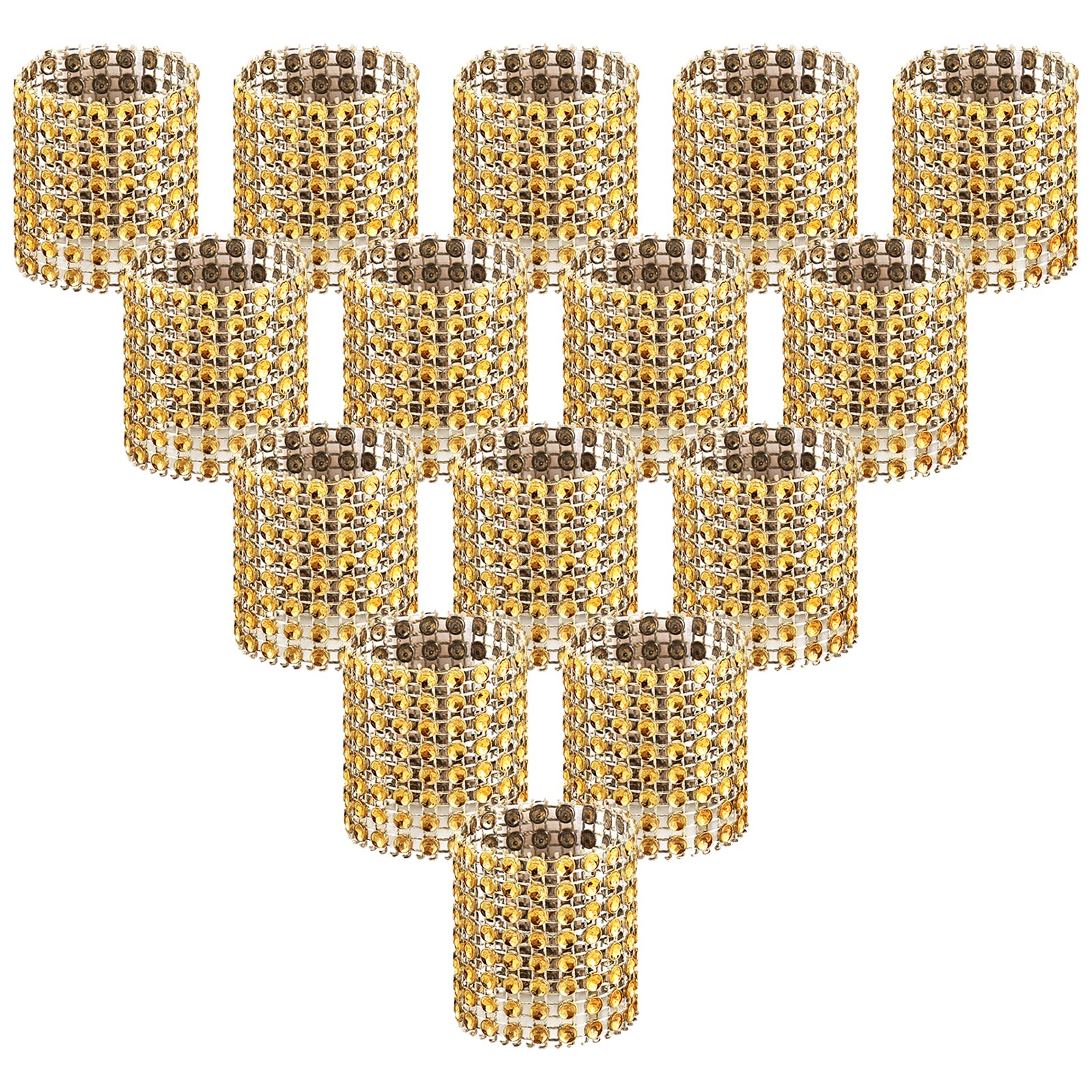 Accmor 150pcs Napkin Rings, Gold Napkin Rings Buckles