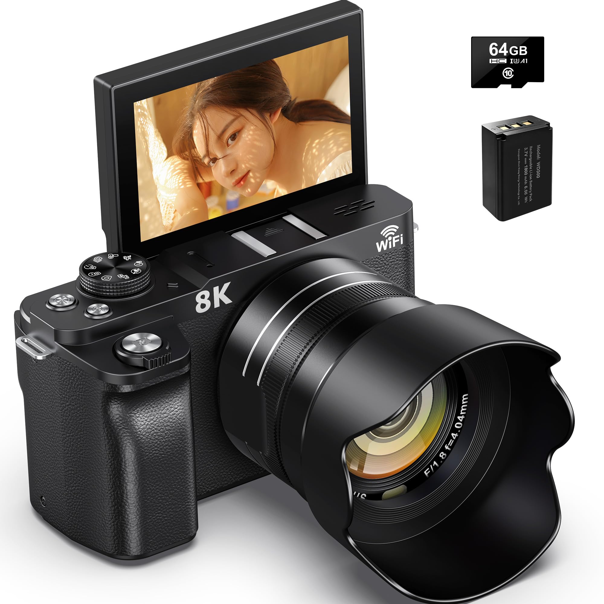 Amazon | デジカメ 8K 8800万画素 一眼レフカメラ WIFI転送機能