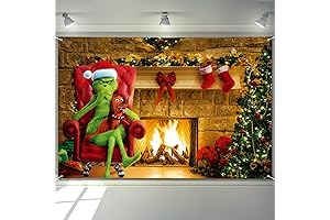 Lavish Christmas Backdrop for Grinchy Festivities