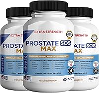 Vista 6 de Suplemento SOS Max para próstata, 60 cápsulas, complejo herbario natural con palma enana, vitamina E, B6, suministro para 30 días (1)
