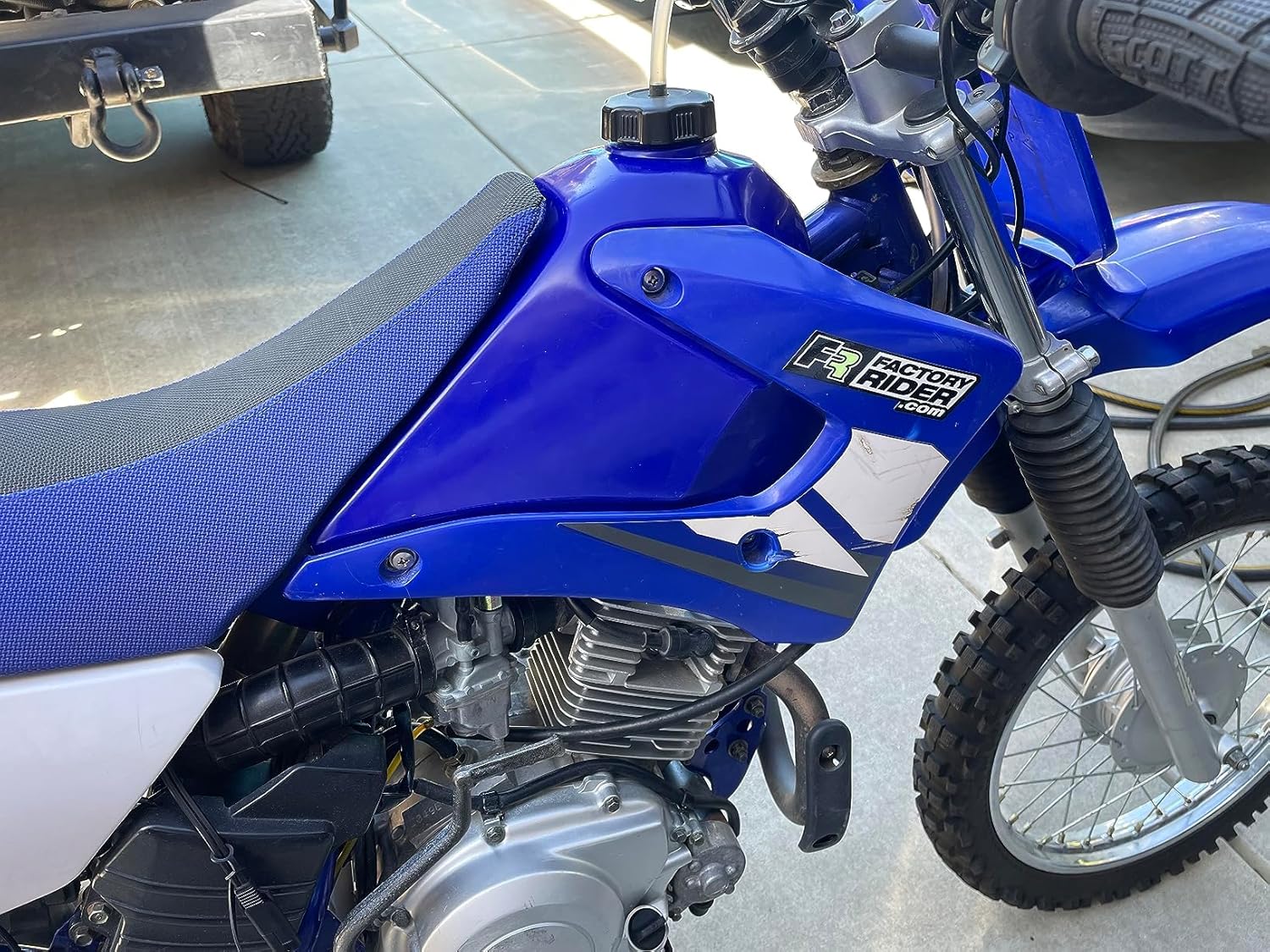 Topteng Blue Fuel Gas Tank Petrol Gastank for Yamaha TTR125 TTR 125 2000 2001 2002 2003 2004 2005 2006 2007