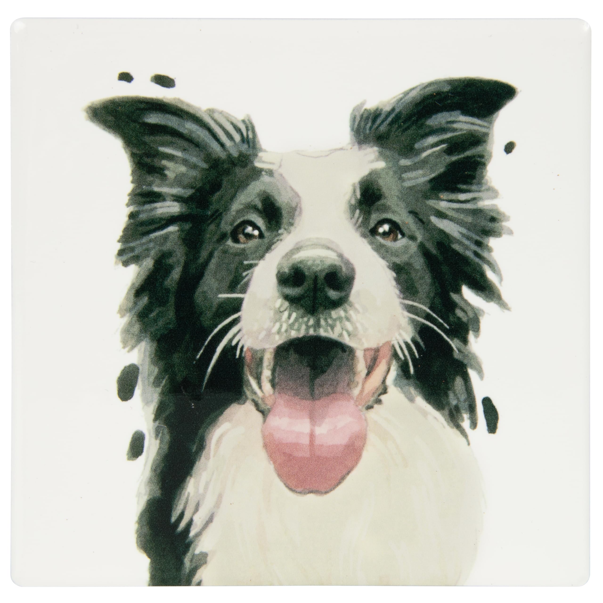 Lesser & Pavey Collie Coaster Robert James Hull For Home & Office | Stylish Coasters For Kitchen & Dining | Durable Drinks Coasters For Tabletops | Decorative Home Accessories for Drinks & Tables