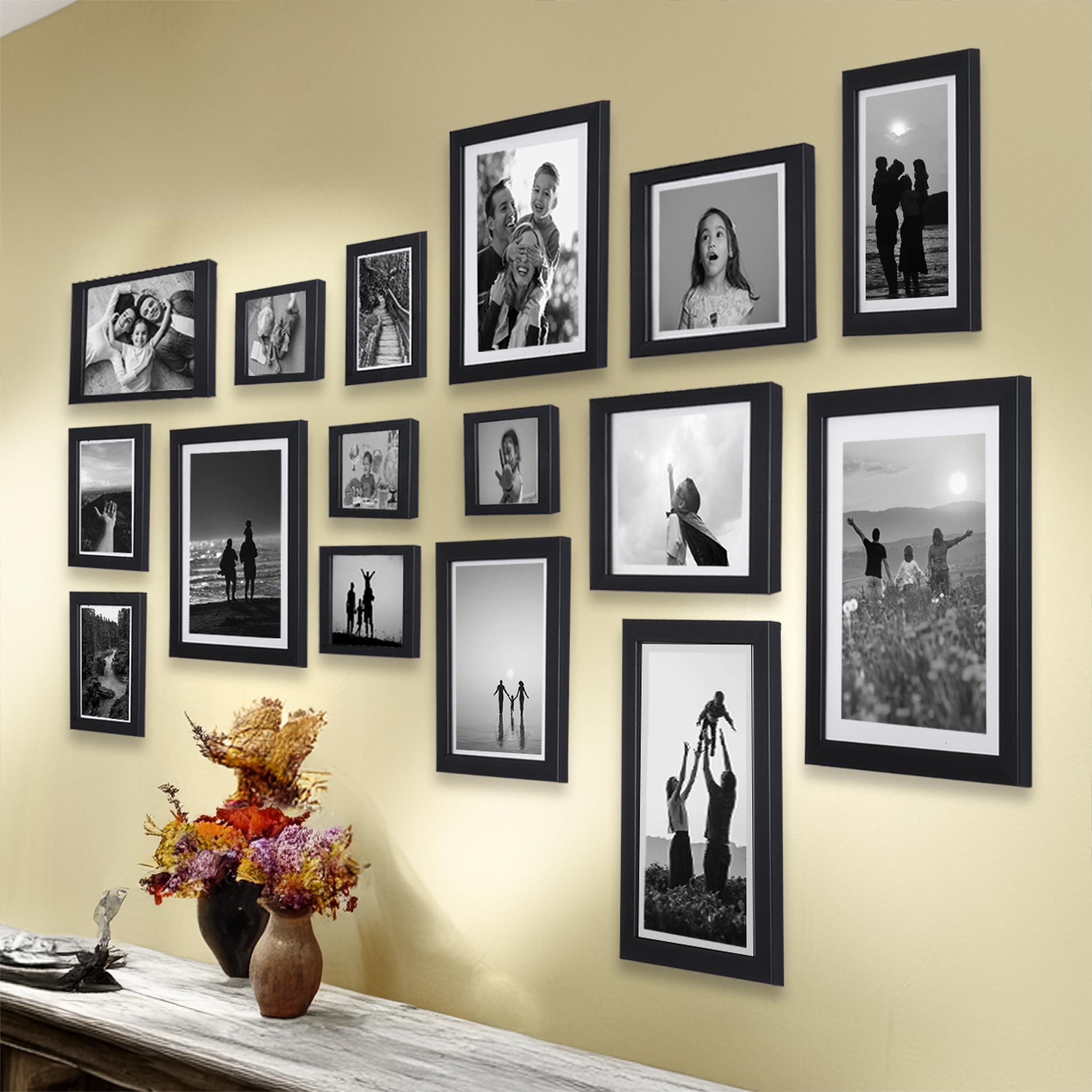 Dev Aastha Photo Frame For Wall | Wooden Frames For Wall Decor | Brown ...