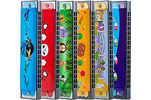 Colorful Kids Harmonicas in Bulk 100 Pack, 16 Hole Toy Instruments for...