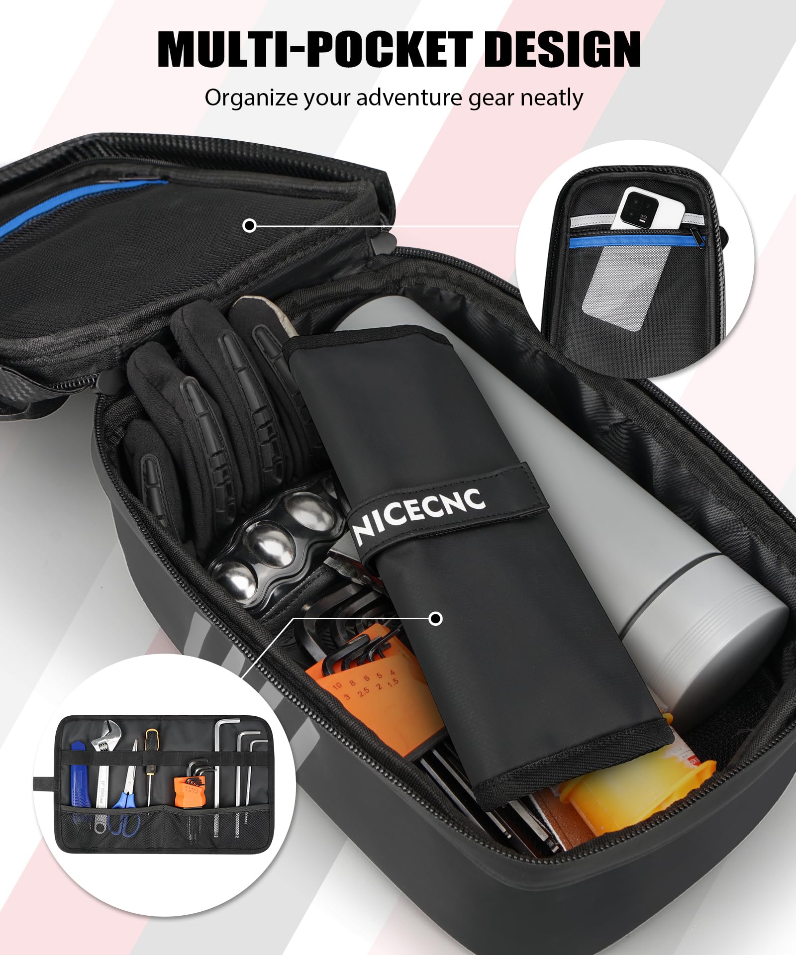 Amazon.com: NICECNC Universal Dirt Bike Rear Fender Bag Motorcycle