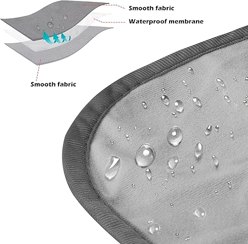 Miniatura 4 de Catalonia Manta de forro polar impermeable para sofá, funda de sofá reversible, protector de cama lavable, a prueba de fugas, cómoda para personas y