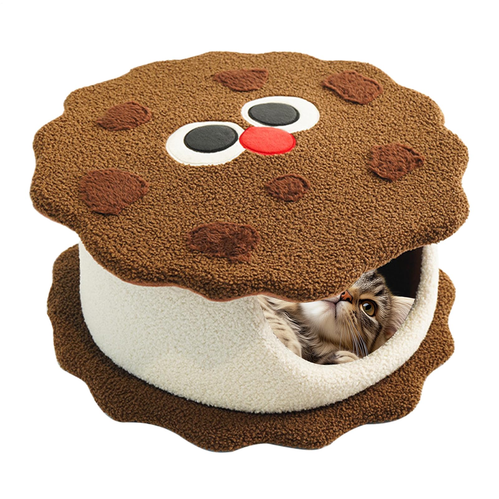 Maison pour chat contre le froid avec coussin lavable amovible