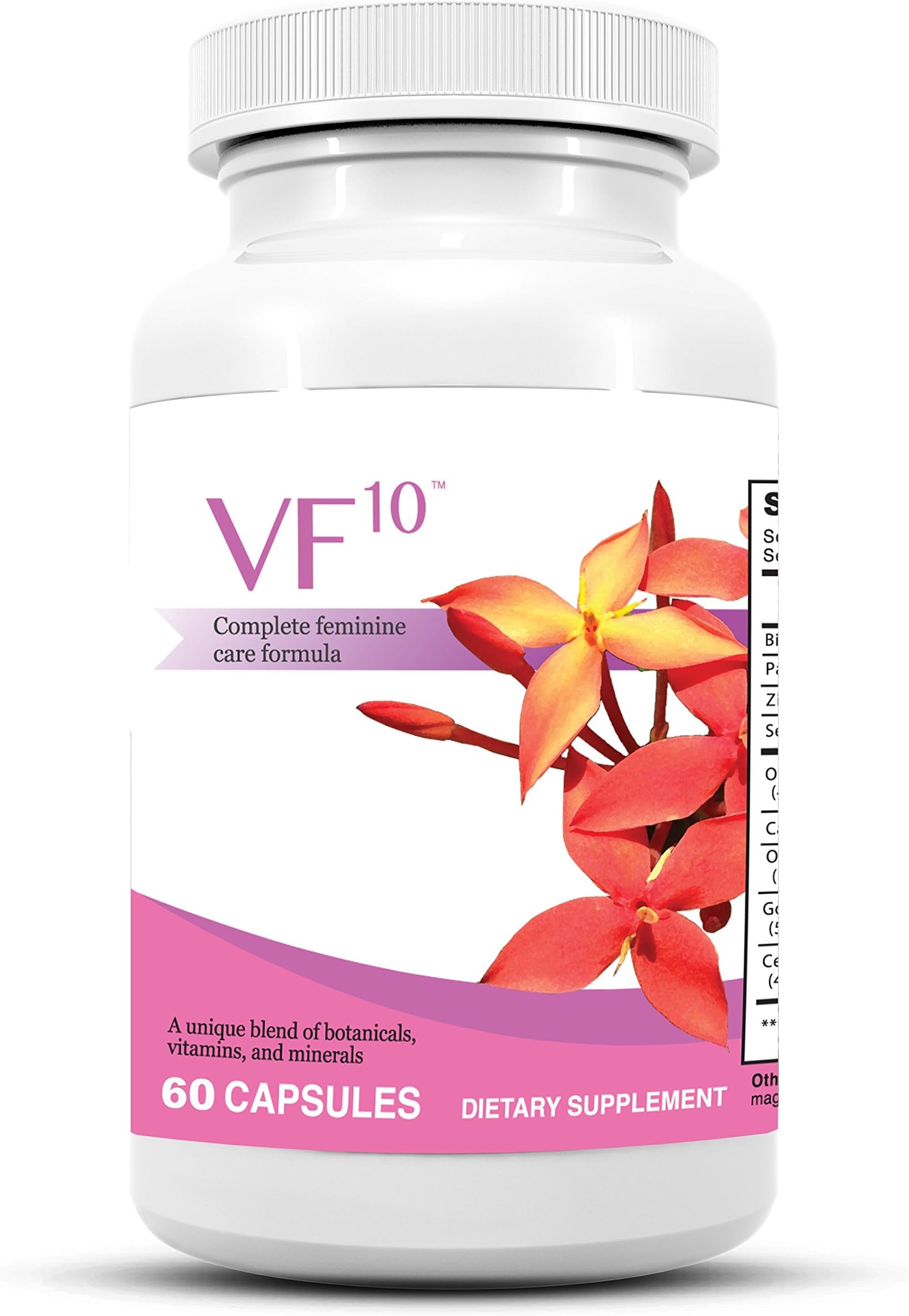 Complete Feminine Care | pH Balance and Immunity Support for Feminine Health | 30 Day Supply | Olive Leaf, Caprylic Acid, Oregano Oil, Cinnamon, Goldenseal, Vitamin D3, Zinc | 60 Capsules