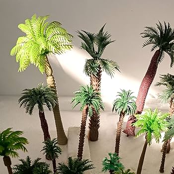 Amazon.com: OrgMemory 36pcs Palm Trees, Ho Scale Bushes, Plastic
