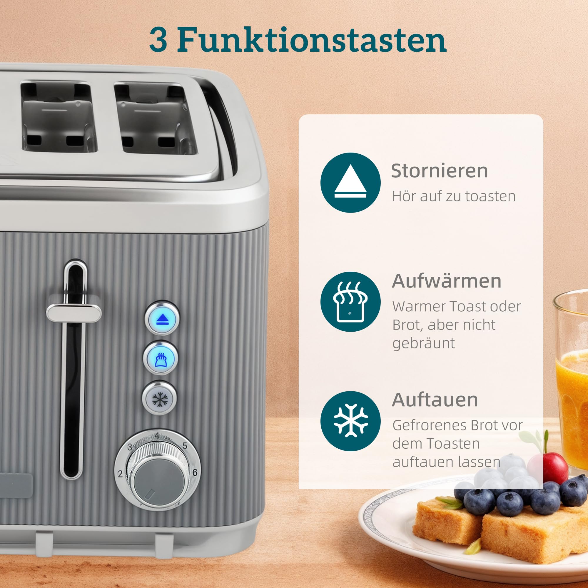 HOMCOM Juego de tostadora para hervidor de agua, 1,7 L, 2200 W, hervidor de agua rápido con interior de acero inoxidable, filtro de descalcificación, carcasa de sensación de refrigeración, termostato