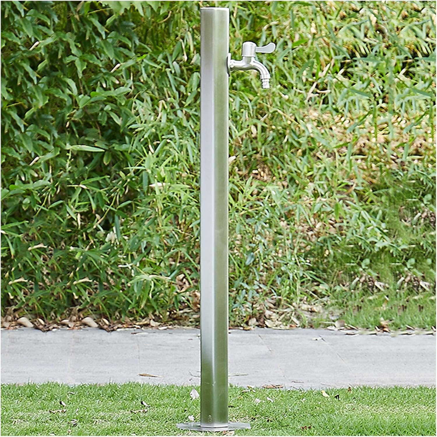 Garden Water Column Standing Faucet, Yard Water Dispenser Station Water Fountain, Floor Mounted Water Tap for Watering Irrigation, Outdoor Anti-Freeze Crack Water Pipe(Ground-17CM×86CM 2)