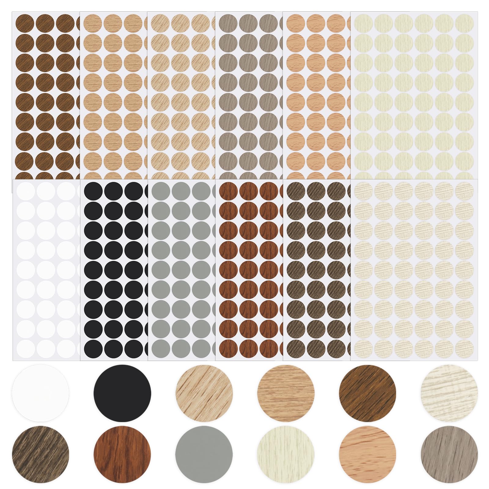 Screw Hole Cover Stickers - 648 Pack -1 Screw Hole Cover Stickers - 648 Pack -1