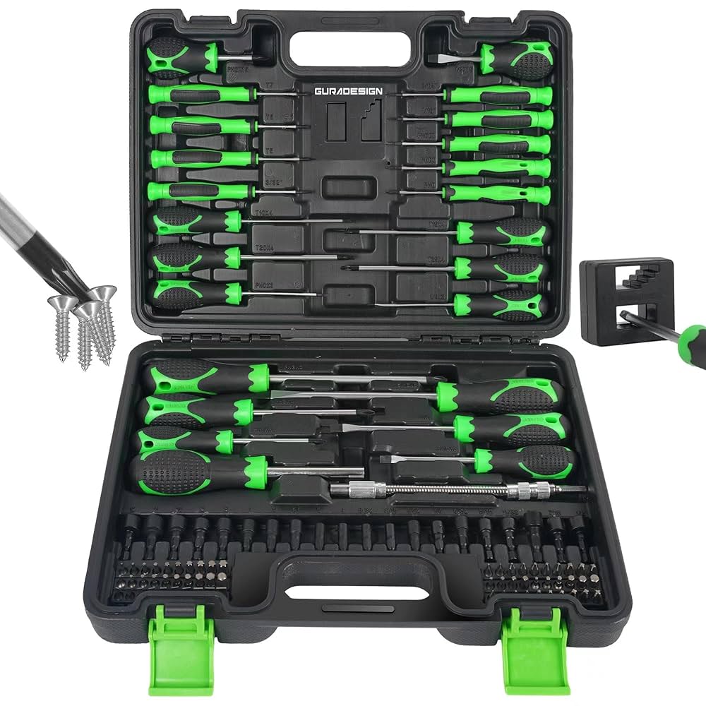 Amazon.com: GURADESIGN 107-Piece Magnetic Screwdrivers Set