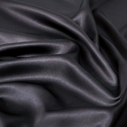 Vista 234 de Vonty Satin Sheets King Silky Soft Satin Bed Sheets Amber Beige Sheet Set, 1 Deep Pocket Fitted Sheet + 1 Flat Sheet + 2 Pillowcases