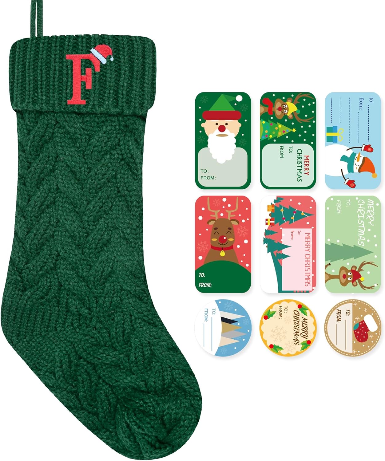 ZGCYSMHT Christmas Stockings Personalized Custom Initials