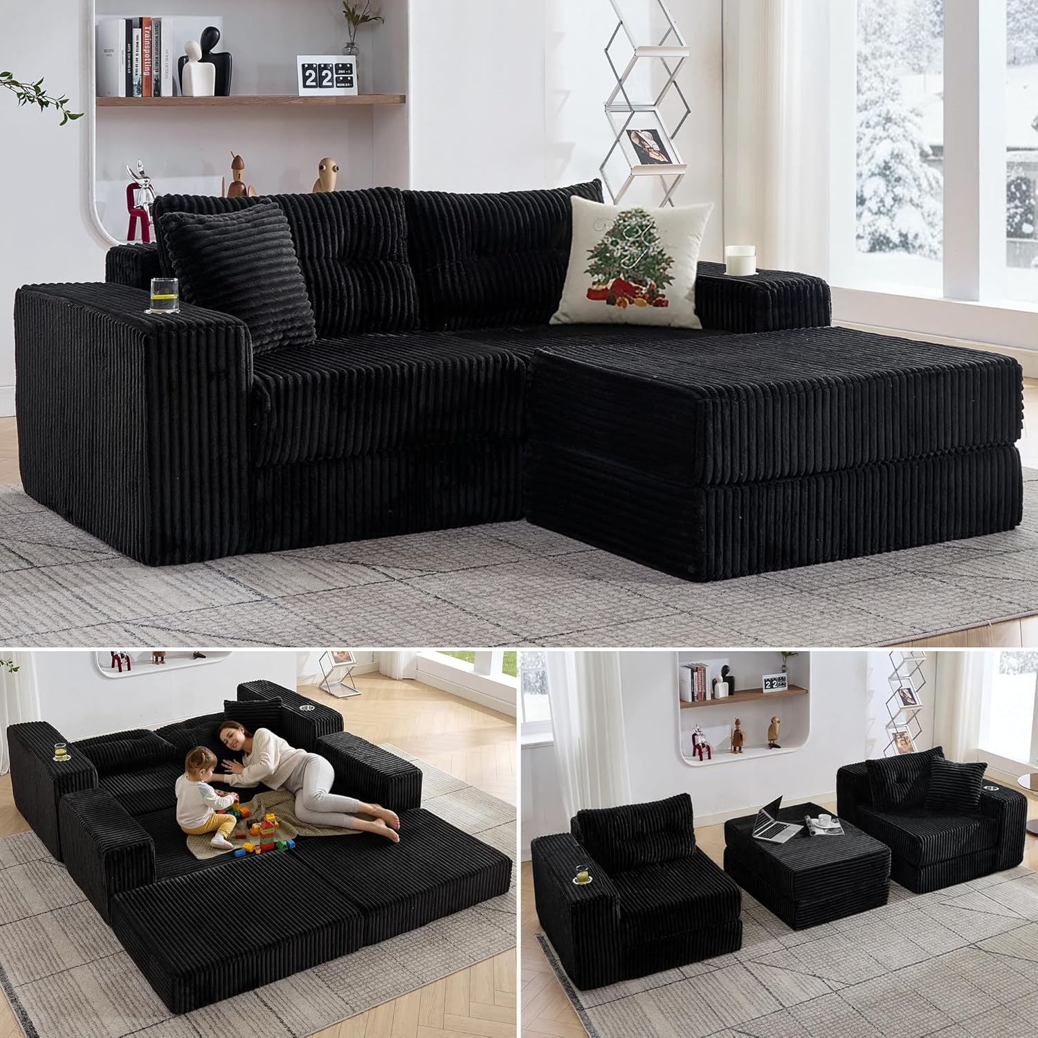 TYBOATLE Modular Cloud Loveseat Review: Best Space-Saving Patio Sofa for Backyard Lounging