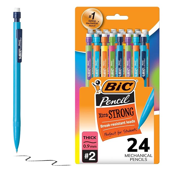 BIC Mechanical Pencil with Colorful Barrels Pack of 24 Amazon.in