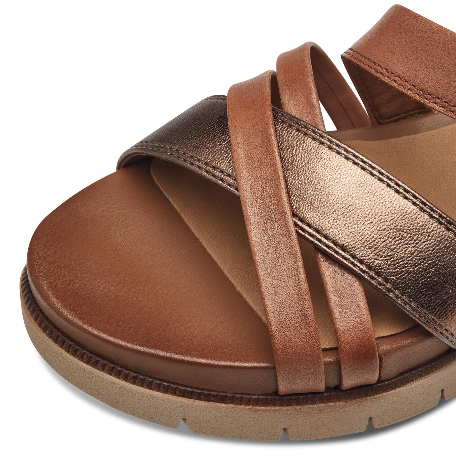 Tamaris Comfort Sandali da Donna Bassi in Pelle con Chiusura a Strappo