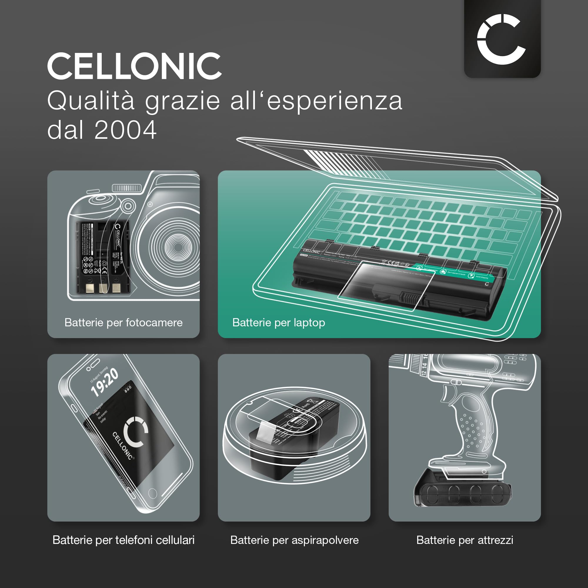 Batteria per Cardo Scala Rider Q2 Freecom 2 Teamset Pro 400mAh 3.7V