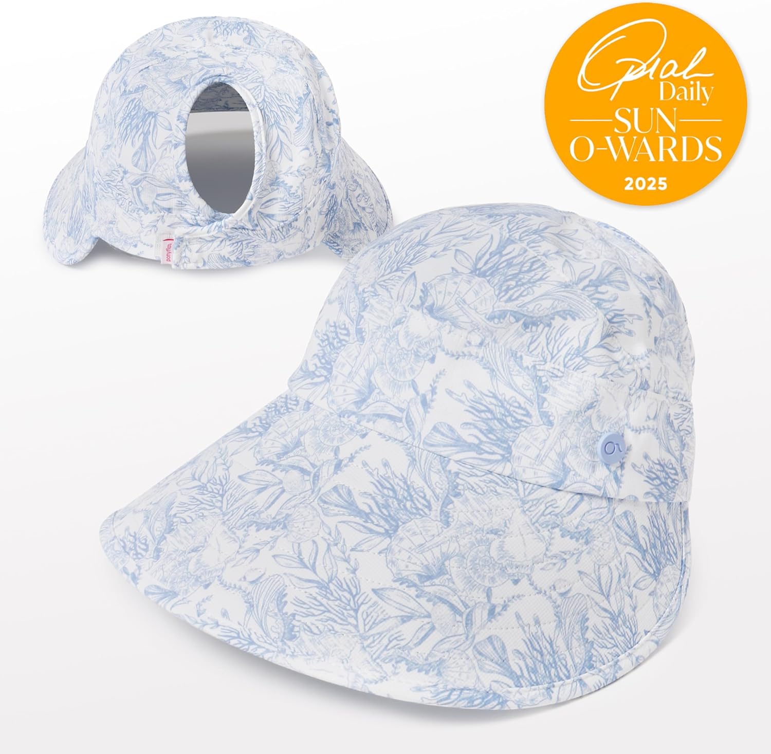Ponyflo Sunblocker Wide Brim Hat, Patented Women’s Ponytail Sun Hat for Adults, UPF 50 Sun Protection