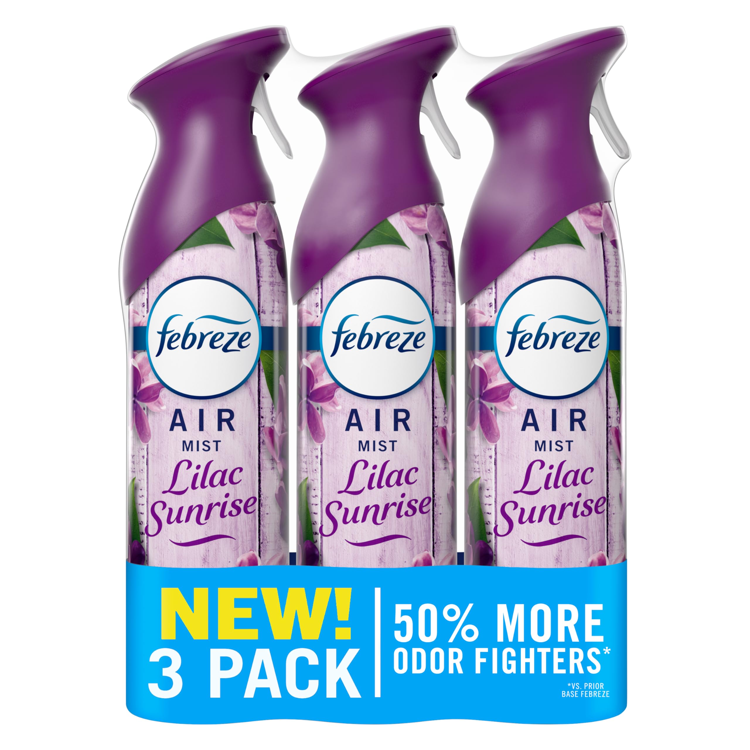 Febreze Air Mist, Air Freshener Spray, Odor Fighting Room Spray, Deodorizer for Home Bathroom Kitchen Office Apartment Dorm Room Classroom, Lilac