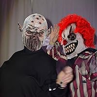 Vista 59 de YU FENG Máscara de disfraz para Halloween, mascarada, cosplay, fiesta divertida