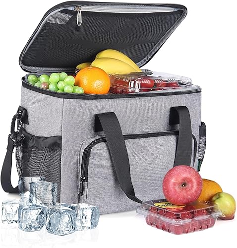 Lonchera grande con hojas dobles para hombres, lonchera térmica duradera, lonchera portátil para adultos, bolsa térmica suave para el trabajo, disponible en Yaxa El Salvador