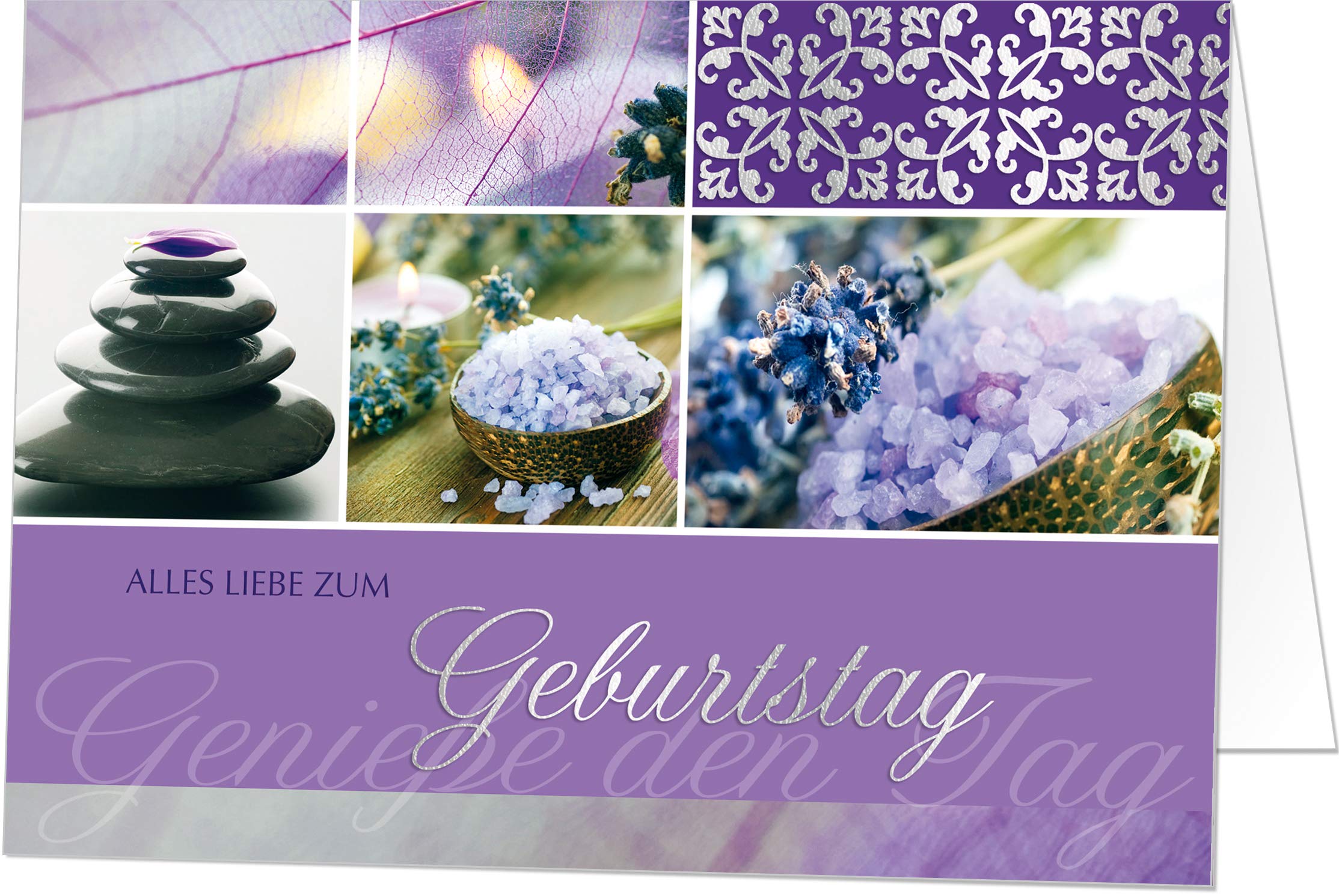 Geburtstagskarten Set, 100 Exklusive Klappkarten mit Umschlag