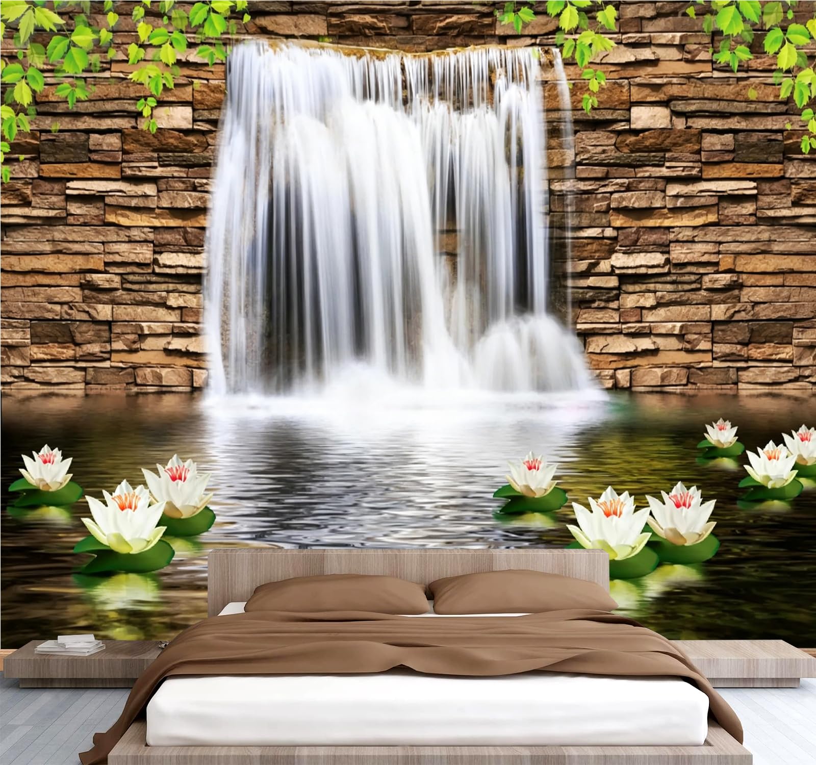 Carta da parati effetto 3D Autunno 350 x 256 cm Murale Non Tessuto Natura Paesaggio Fotomurale Stampa HD Moderna Poster Per Soggiorno E Camera Da Letto Design 1M3573