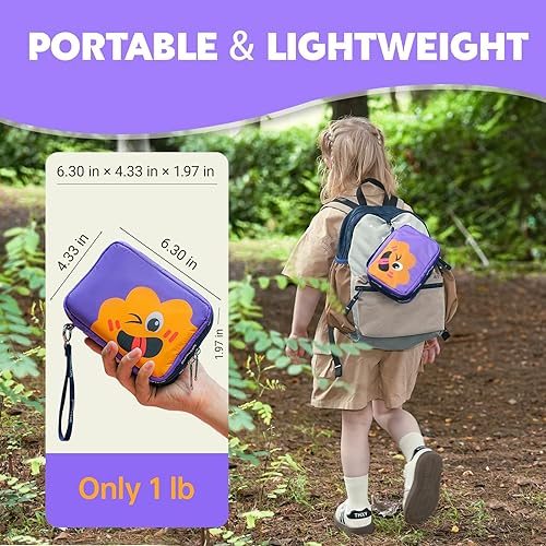 Miniatura 4 de StBernard Pequeño kit de primeros auxilios para niños y adultos, kit médico con termómetro digital para el hogar, viajes, senderismo, mochila, 6.3 x