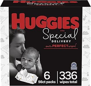 Hypoallergenic Baby Wipes, Unscented, Huggies Special Delivery Baby Diaper Wipes, Safe for Sensitive Skin, 99% Purified Wa...