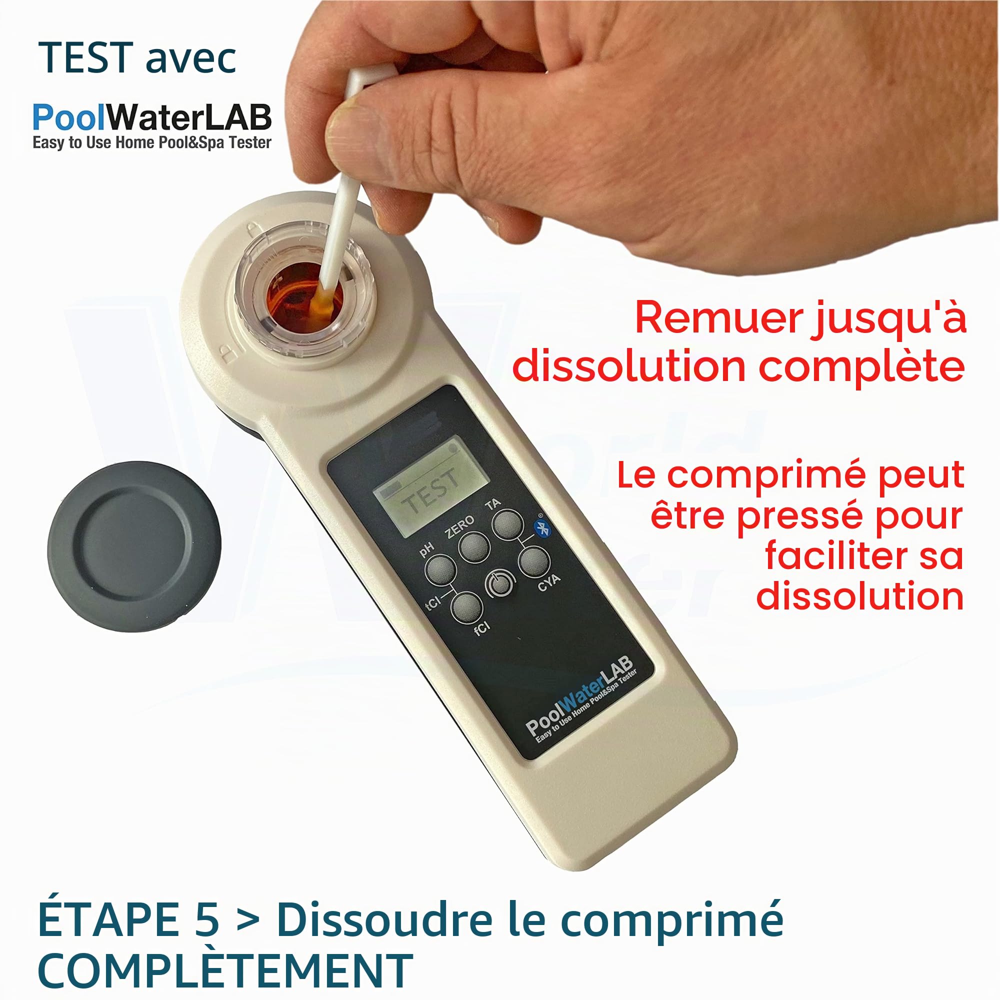 PoolLab 1.0 + accessoires testeur électronique d'eau de piscine