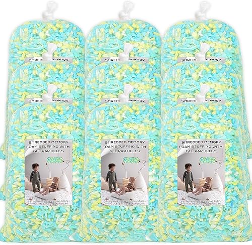 Miniatura 8 de Relleno para saco de boxeo de 5 libras, relleno de frijoles para almohada y puf, relleno de espuma viscoelástica triturada, relleno para saco