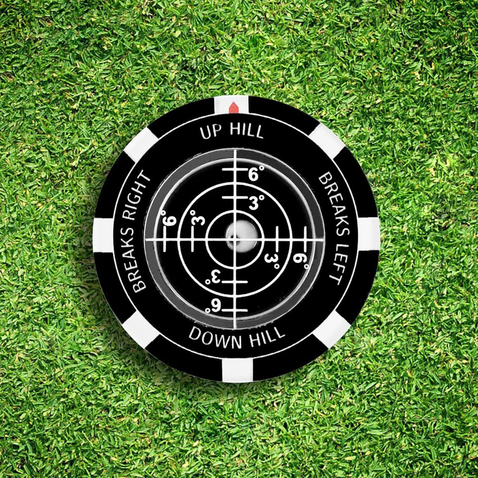 Marcador De Bola Lector De Green Herramienta De Putt con Nivel De Doble Cara Preciso Portátil