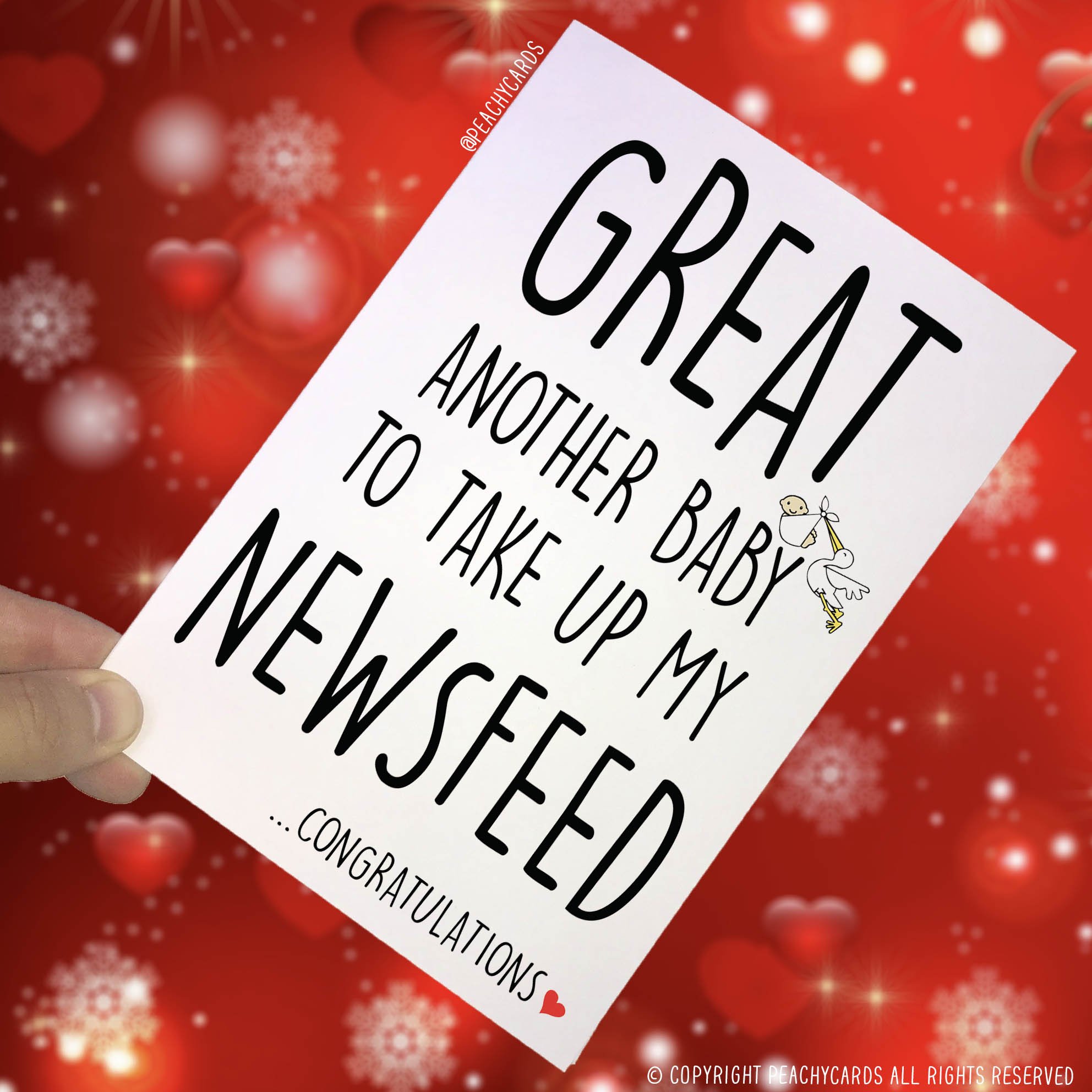 New Baby Card, Congratulations Card, Pregnancy Card, Funny Cards, Novelty, Banter, Joke, Adult Humour Friend Colleague, Baby Cards PC134