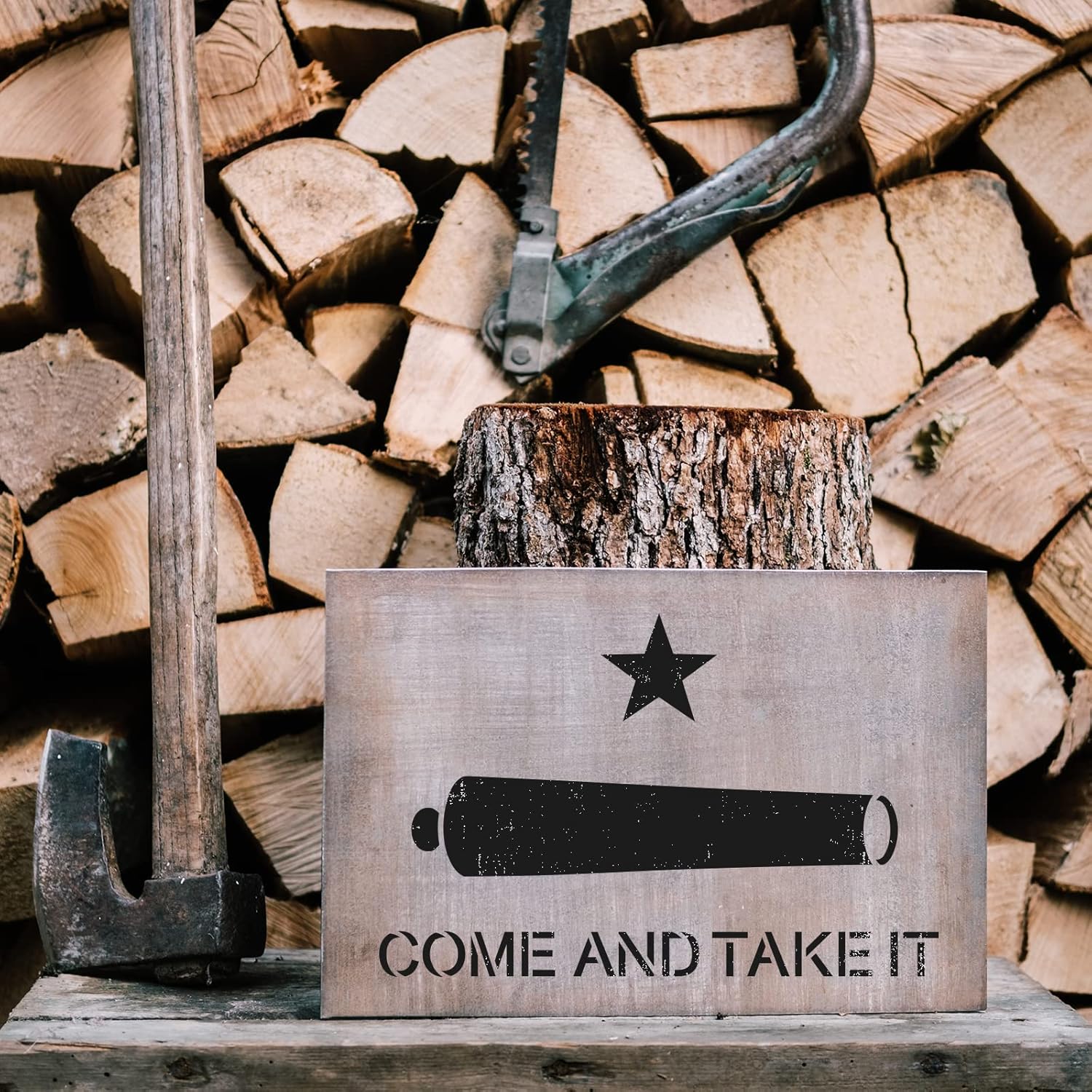 Come and Take It Stencil - Gun Stencil, Cornhole Stencil, Marines Stencil, Army Stnecils, Gun Stencils