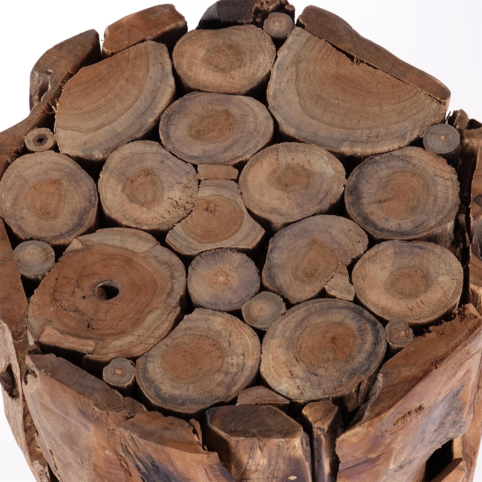Blumen SÄULE Malea 80" | Treibholz, 80cm | Holz Podest, Blumen Podest, Massive Treibholz Deko Säule, Boden Säule, Pflanzen Ständer, Blumen Sockel